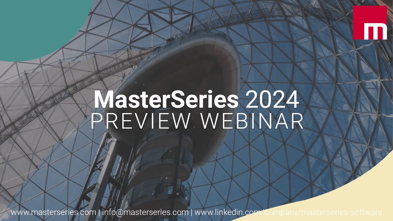 MasterSeries 2024 Updates & Features: MasterFrame, Steel Design, Wind Analysis + Lean Design Tools