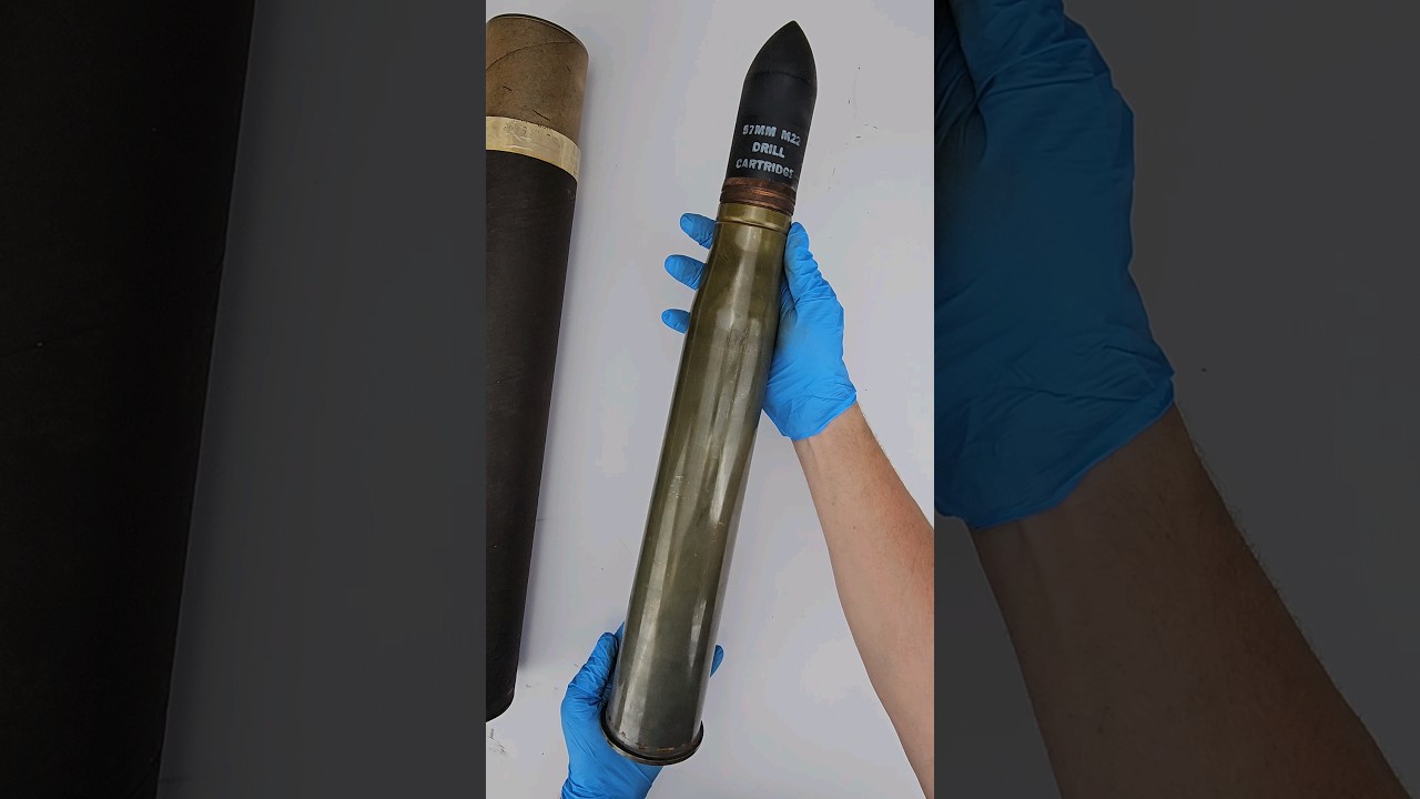 Unboxing 57mm WW2 Anti-Tank Gun Drill Cartridge #military #army #ww2 #ordnance