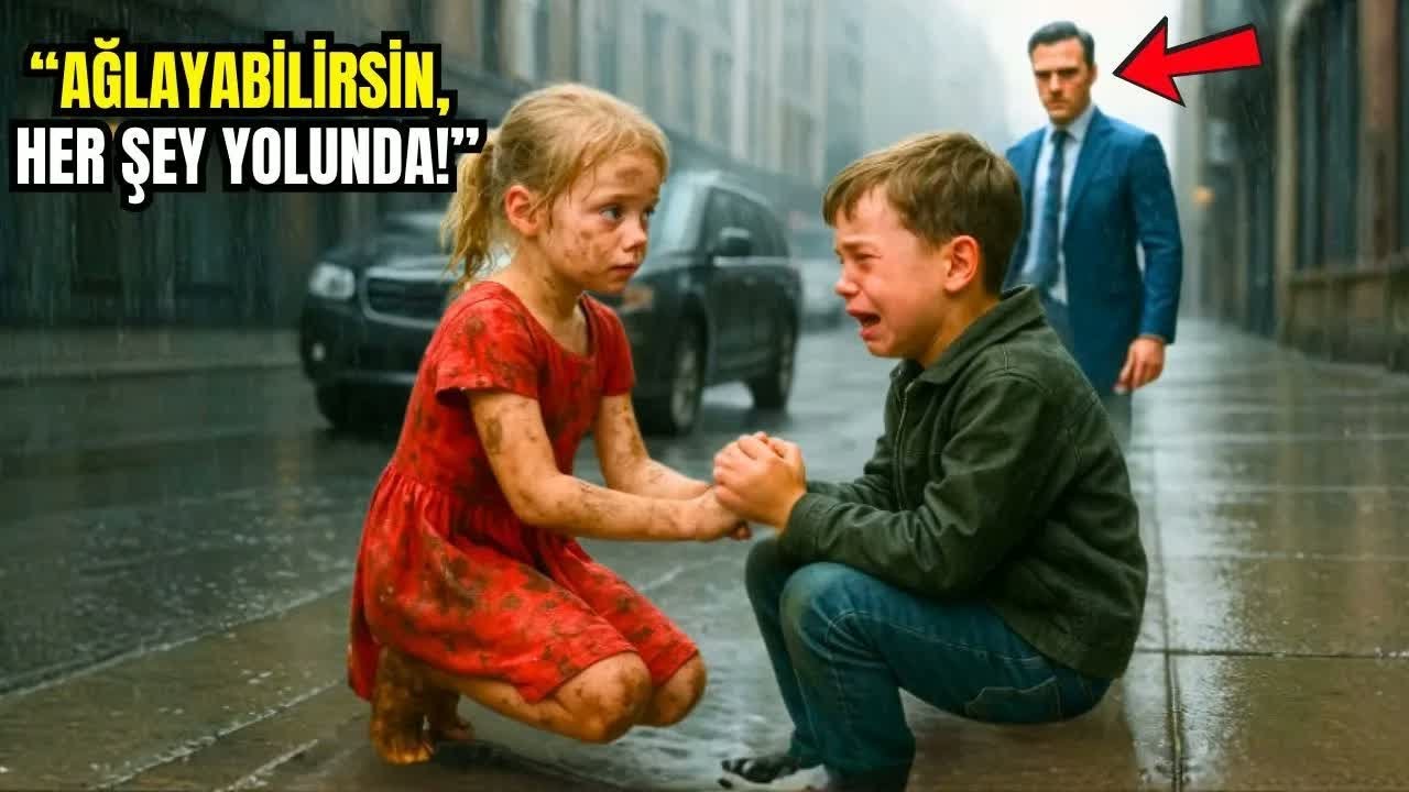 FAKİR KIZ, AĞLAYAN ÇOCUĞA YARDIM ETTİ, BABASININ MİLYONER OLDUĞUNU VE ONU İZLEDİĞİNİ BİLMEDEN...