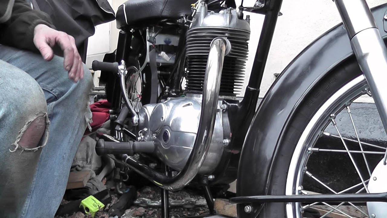 AJS Model 8 first start up 12/02/2015 after engine rebuild
