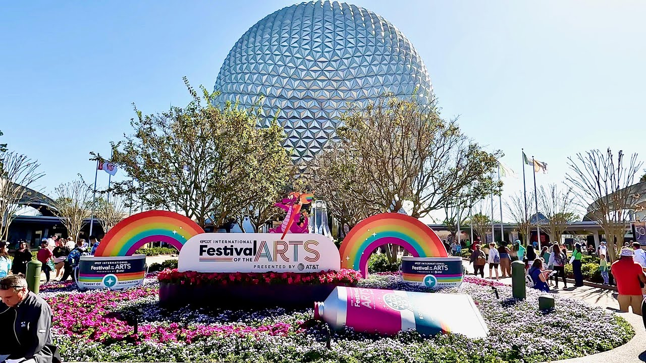 4k - Epcot at Disney World Full Walking Tour. February 2023