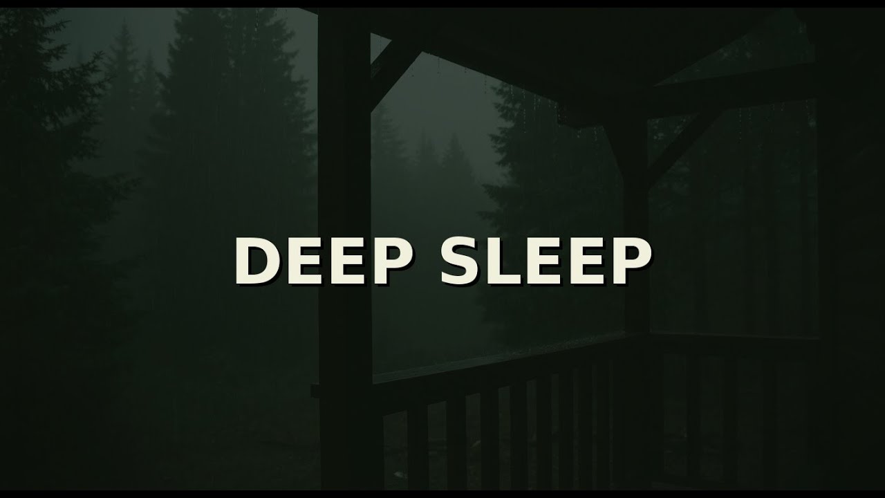 Rain Sounds for Insomnia | Heavy Cabin View | 8 Hours of Calm 🌧️
