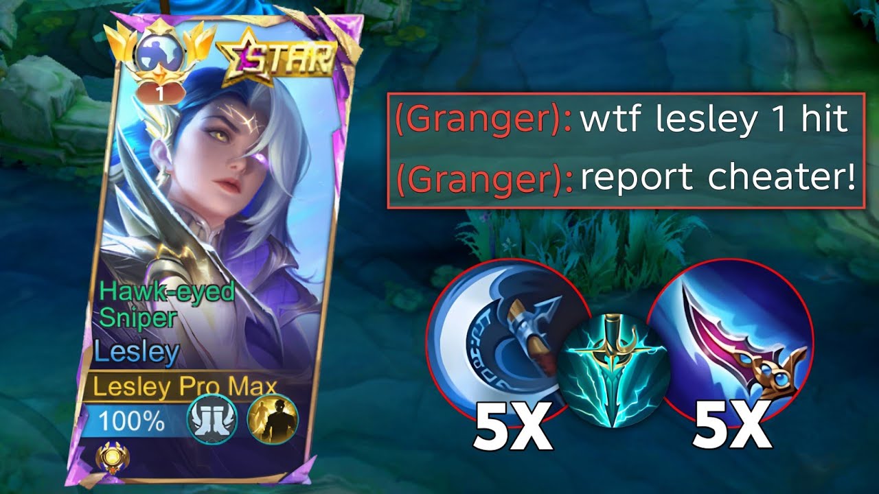 TOP 1 GLOBAL LESLEY ABUSE THIS NEW BRUTAL 1 HIT BUILD!! (1 hit delete) | BUILD TOP 1 GLOBAL LESLEY