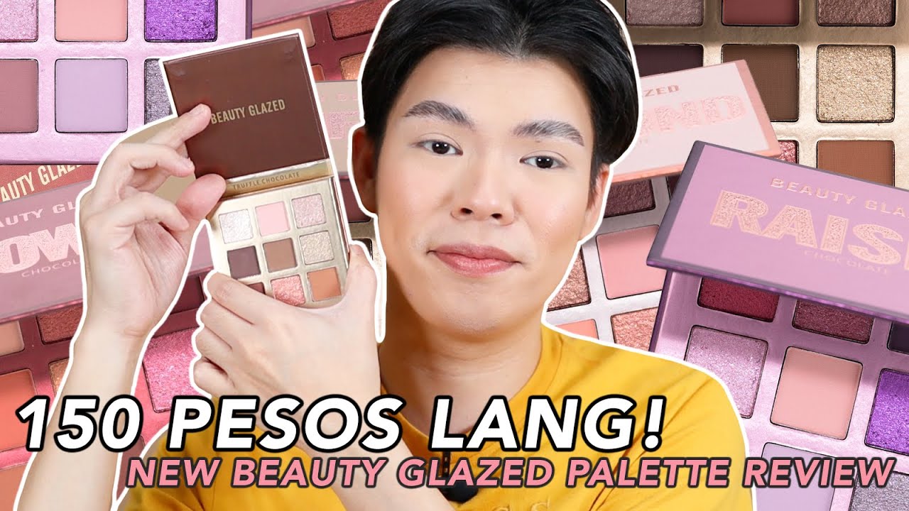 150 PESOS LANG! 😳 NEW BEAUTY GLAZED EYESHADOW PALETTE REVIEW (PANG BEGINNERS & EVERYDAY MAKEUP)