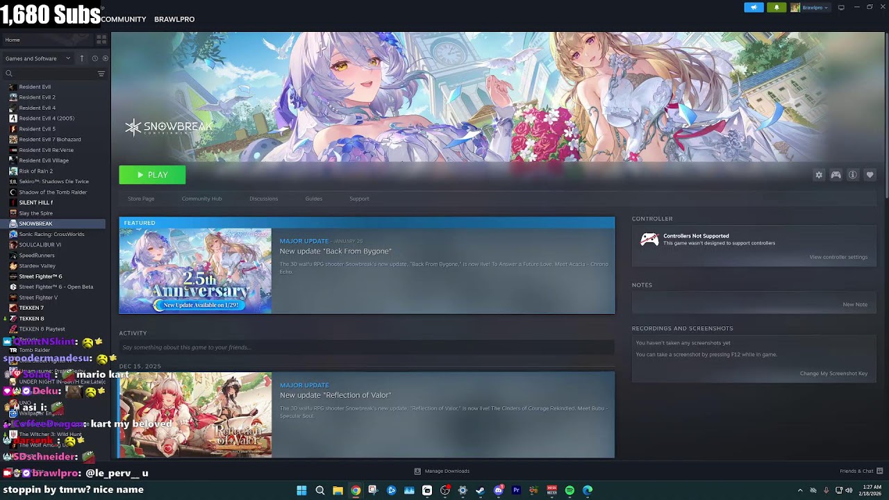 EPIC GAMING TONIGHT HARDCORE 2/17/2026