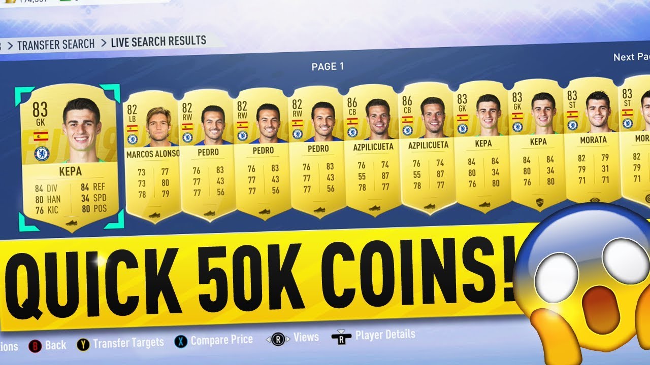 HOW TO MAKE 50K COINS QUICKLY! FIFA 19 TRADING METHOD