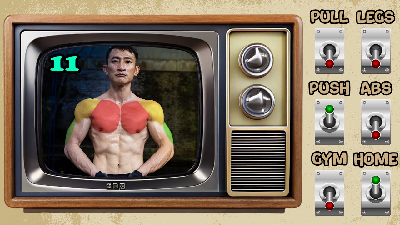 Latihan DADA BAHU TRICEP !!! PUSH DAY di RUMAH Andrew Raditya