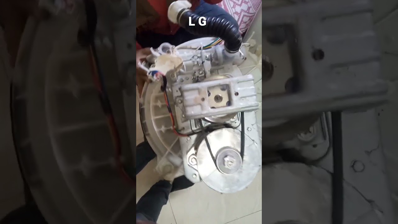 experiment LG washing machine gearbox change #shot #trending #youtubshots
