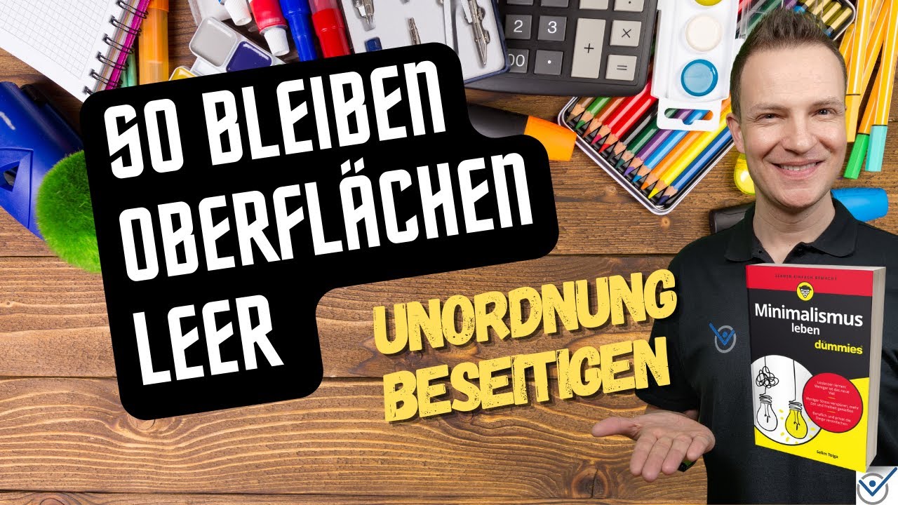 #Unordnung beseitigen und Oberflächen dauerhaft leer lassen #Minimalismus #Aufräumen Tipps