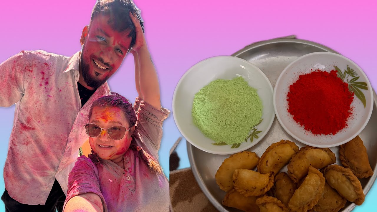 Preparing and having best holi till now || Holi Celebration -2026 with family 