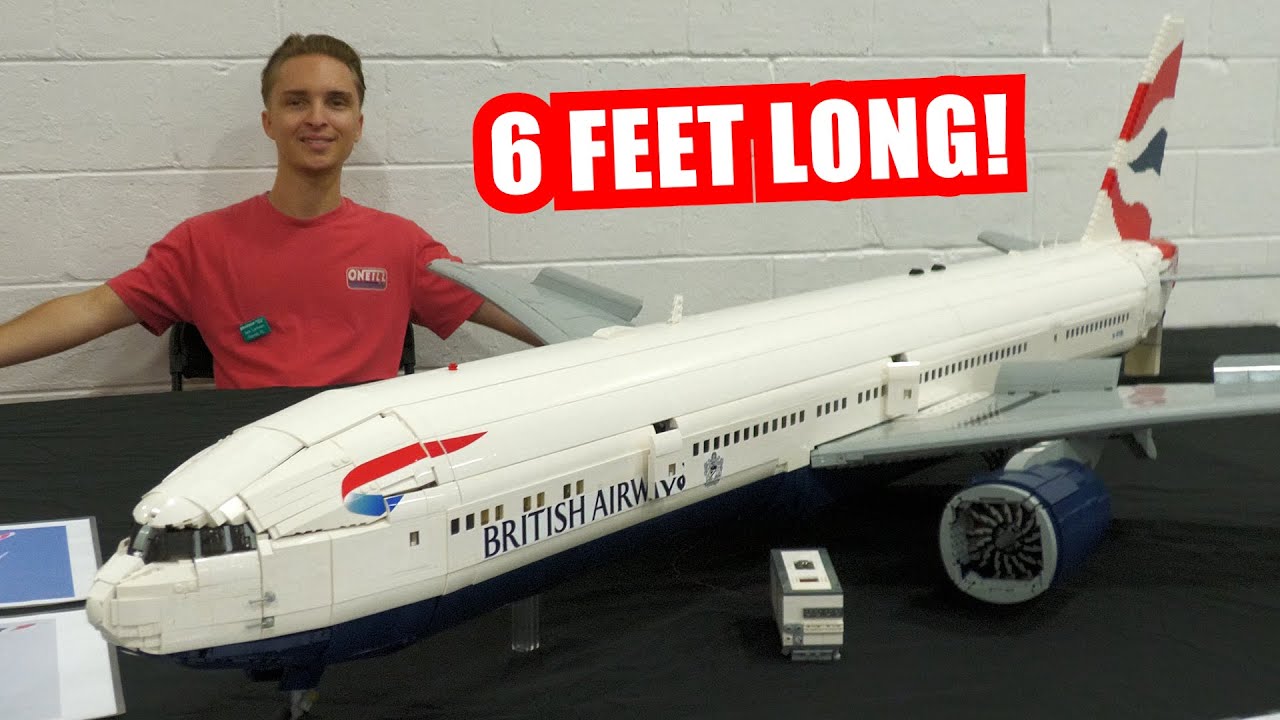 Huge LEGO Boeing 777 Airplane with Full Interior!