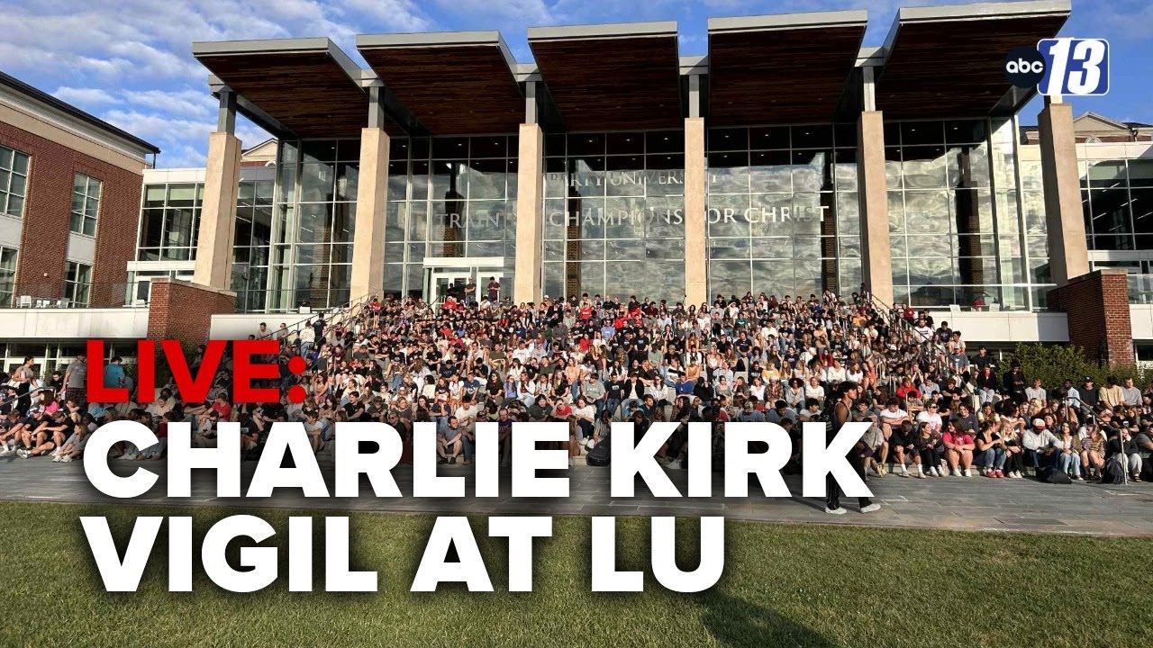 LIVE: Liberty University students hold prayer vigil follow Charlie Kirk's fatal shooting