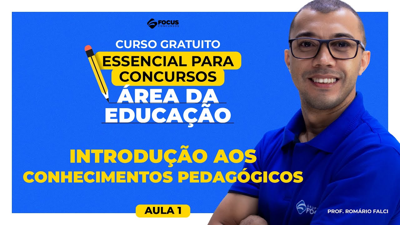 Curso Gratuito Educação | Introdução aos conhecimentos pedagógicos