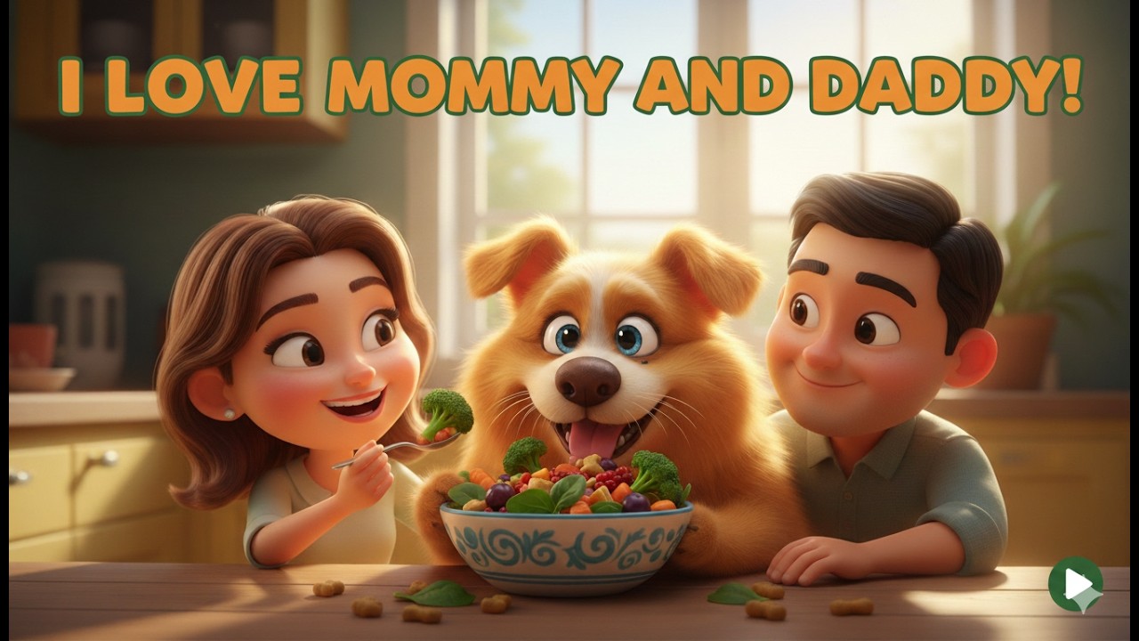 🍉 Kids Cartoon Poem 🍎 I Love Mommy & Daddy | & Cartoon for Kids ! Happy kids Toons Cartoon