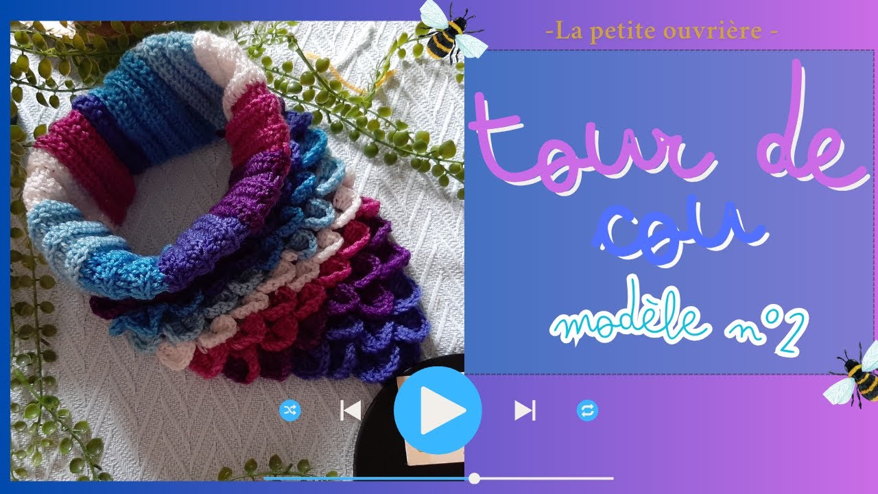 [CROCHET]- Tour de cou (modèle 2)