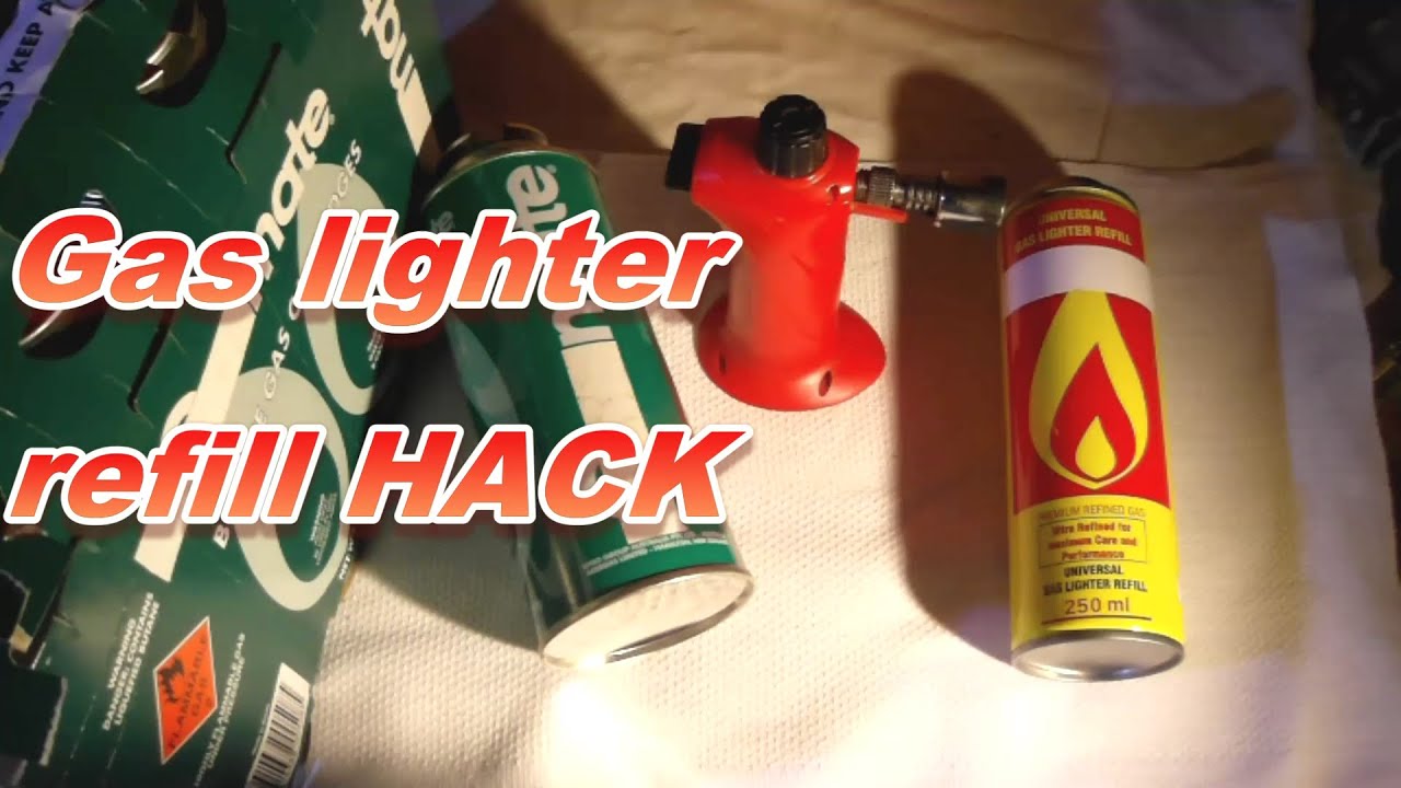 cheaper gas refill for butane lighters & torches