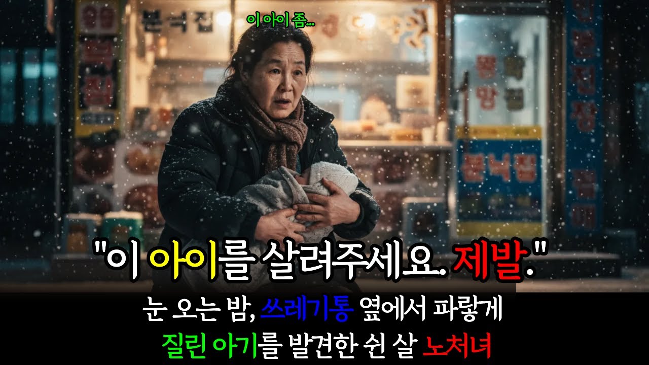 쓰레기통 옆에서 주운 아기, 20년 뒤 그 아이가 건네준 서류 한 장에 오열하는데 | 노후사전 | 감동사전