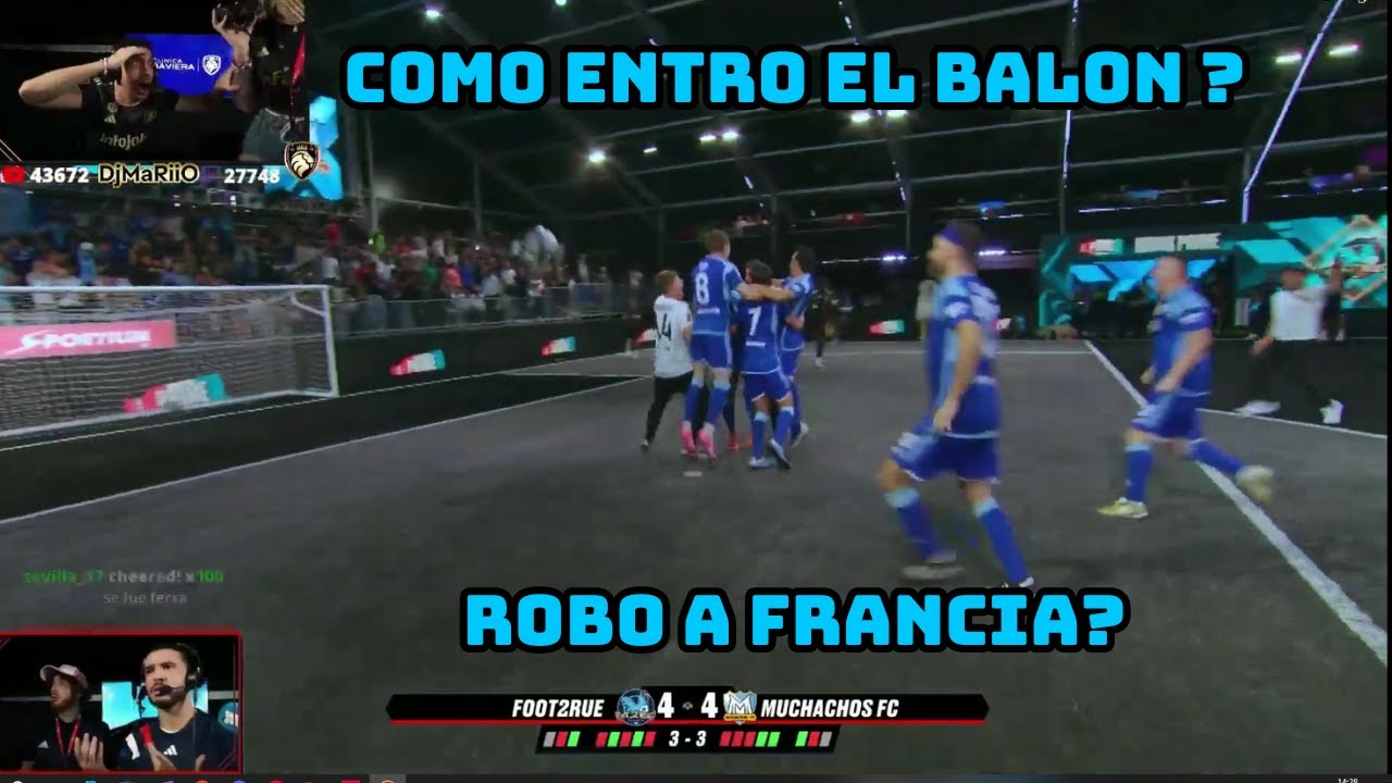 GOLLL HISTORICO !!  MUCHACHOSFC ELIMINA FOOT2RUE | ARG VS FRANCIA #muchachos #djmario #kingleague