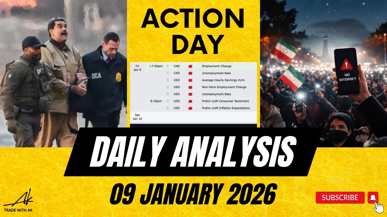 Daily Forex Analysis  | 09 Jan 2026 | Trade with AK | Anoop Upadhyaye