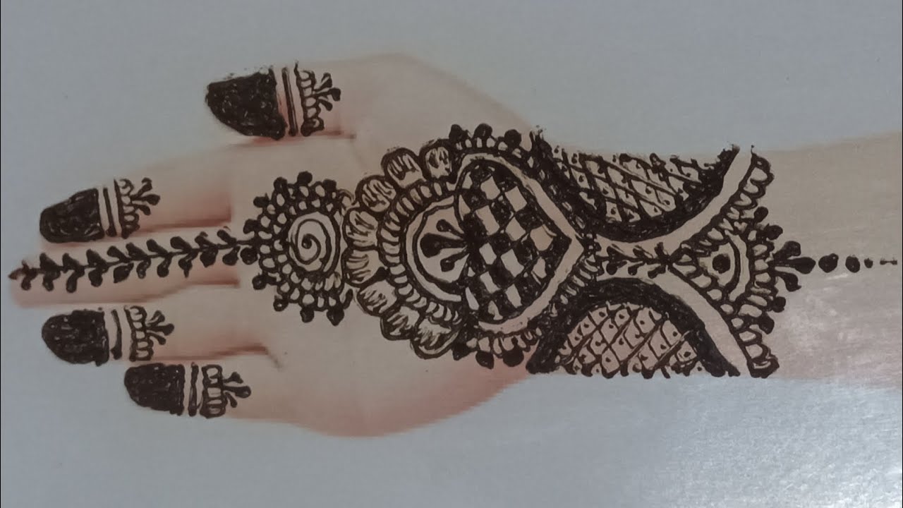 Mehandi design simple and easy| mehndi design#mehndi #easymehndi #simplemehndi #mehndidesign