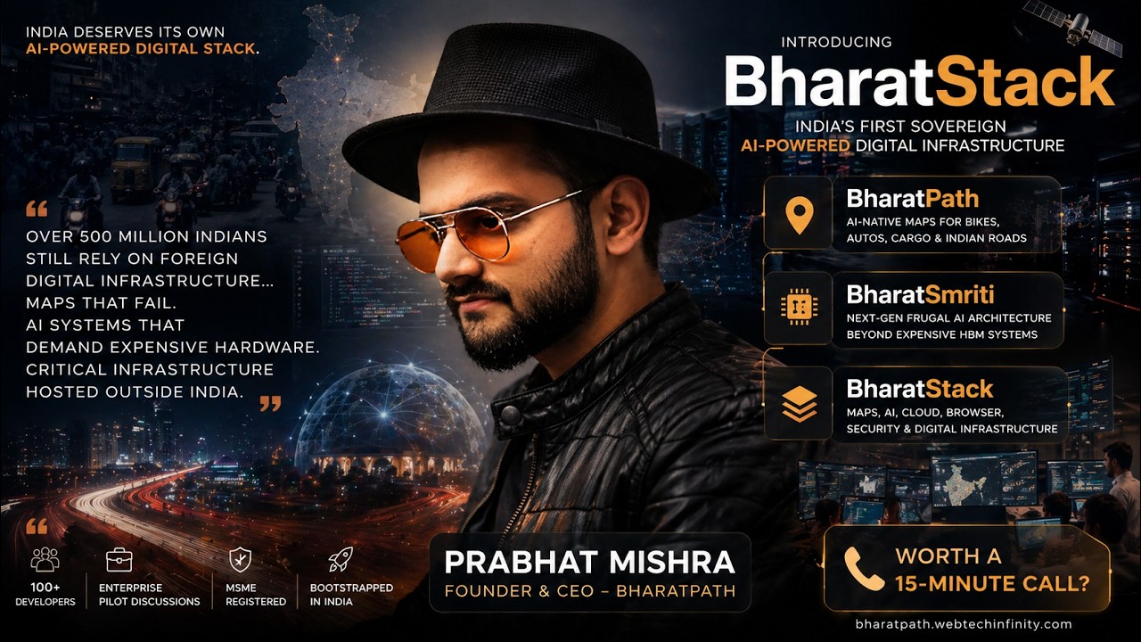 BharatPath - BharatStack Launch | India&rsquo;s Sovereign AI Future | Prabhat Mishra (Founder & CEO)