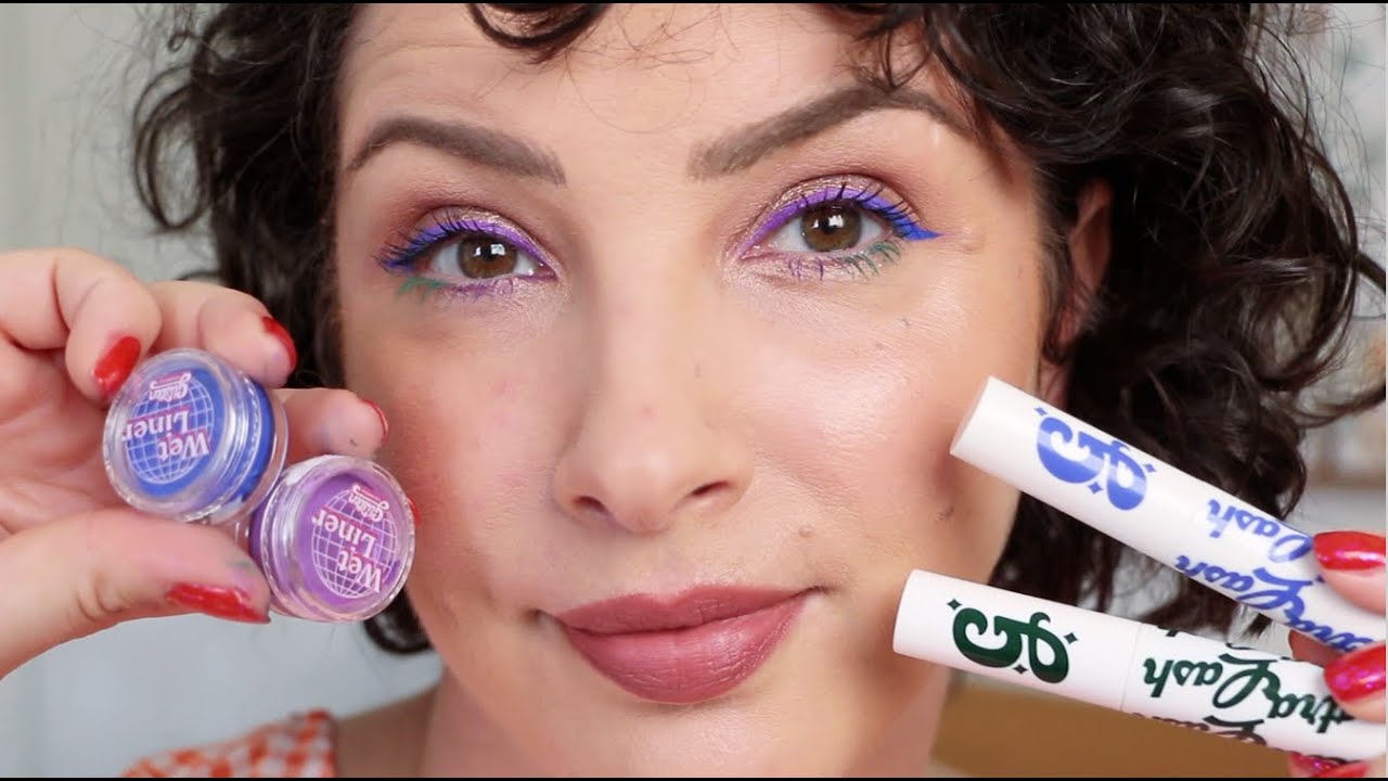 Testing Glisten cake liners and coloured mascaras
