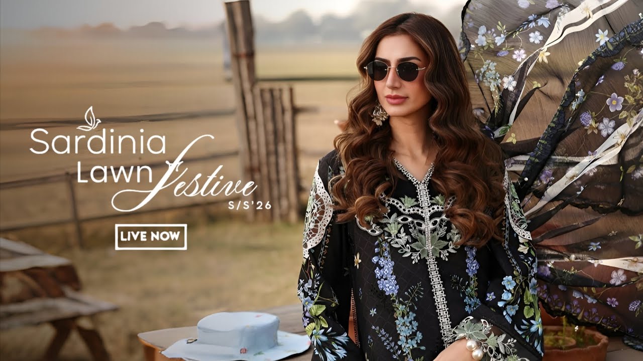 Sardinia Festive Lawn Collection 2026 | Sardinia New  Summer Lawn Unstitched Collection 2026 