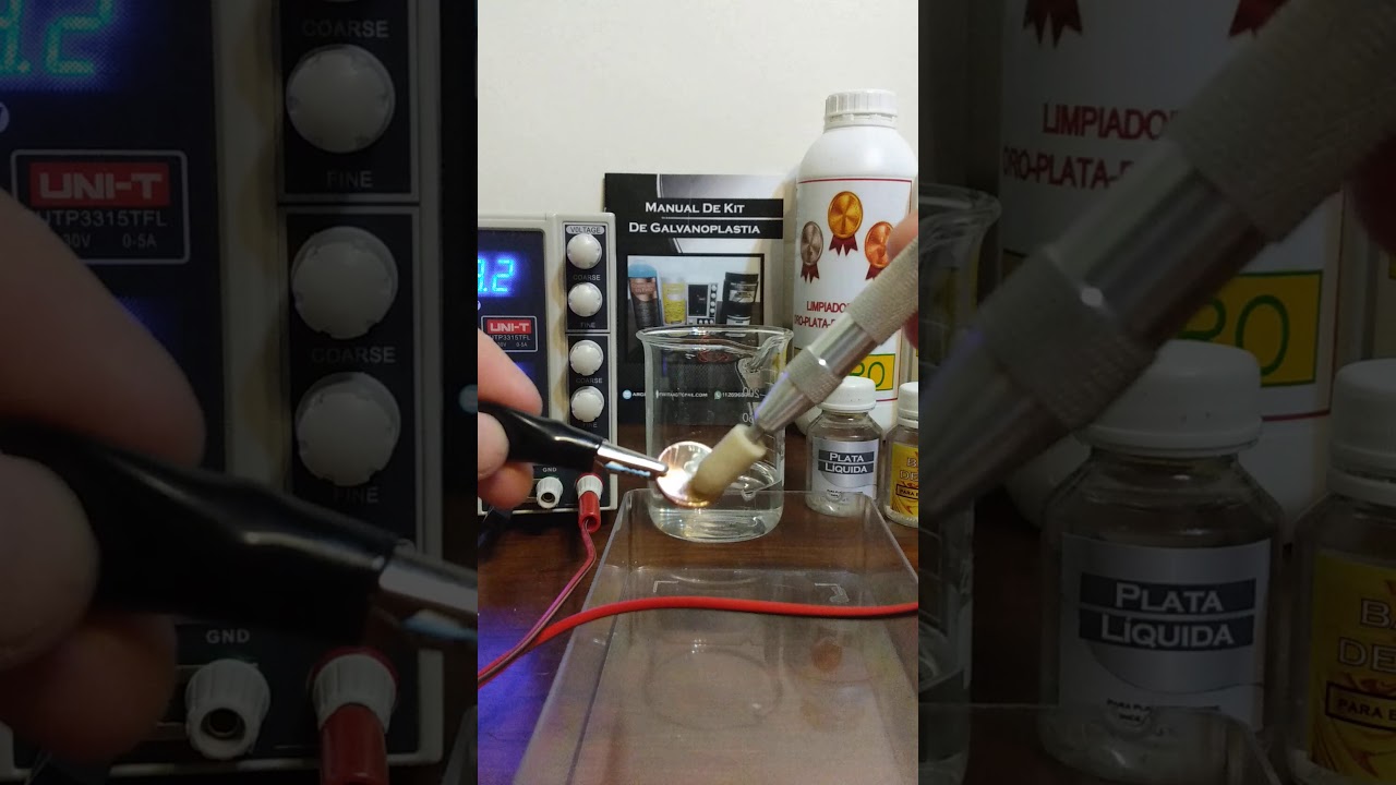 Pen galvanico para bañados de oro y plata