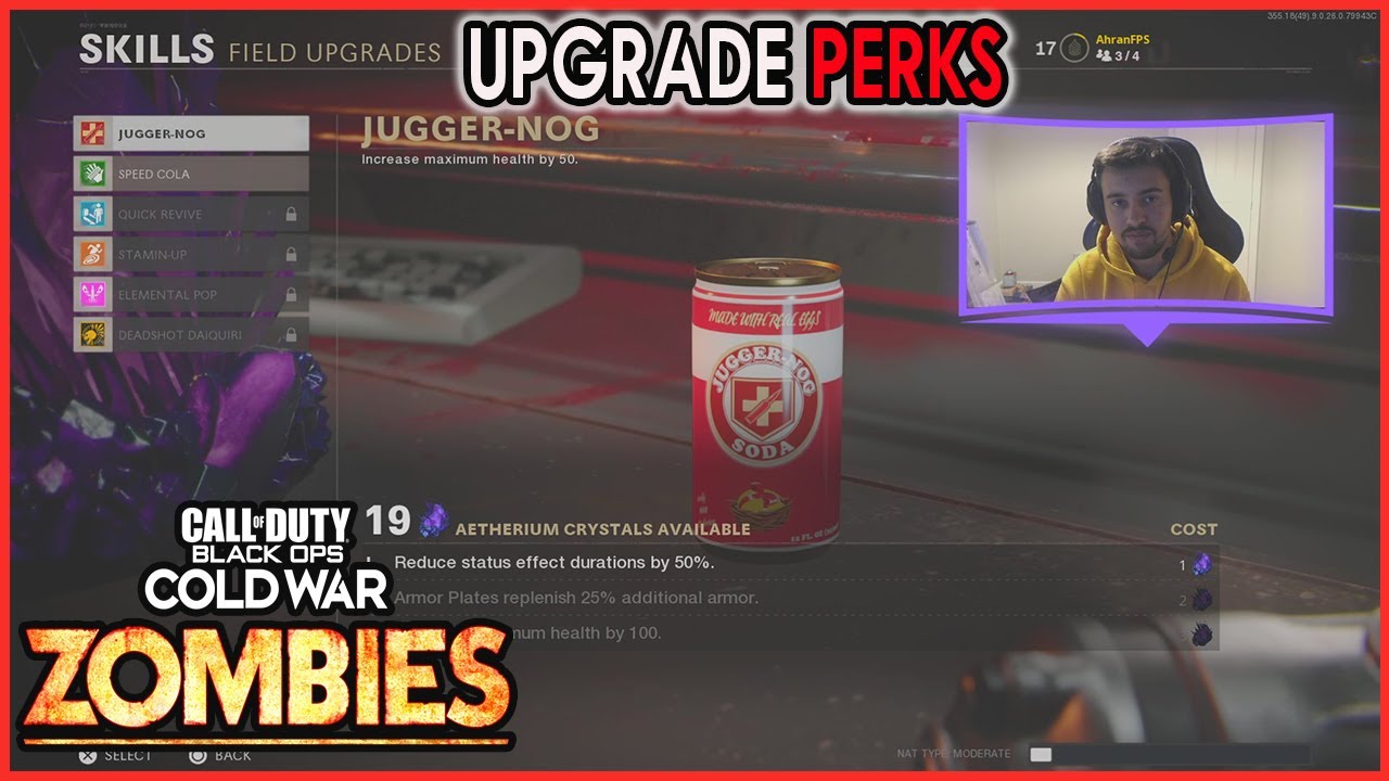 HOW To Permanently UPGRADE PERKS! Black Ops Cold War Zombies Tutorial