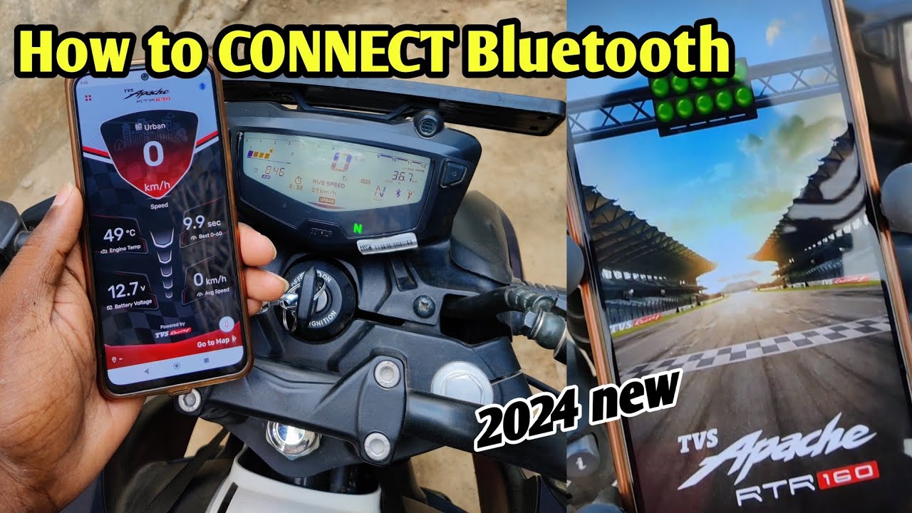 2024 New Apache RTR 160 4V Dual channel ABS Top-End Variant How to Bluetooth connect