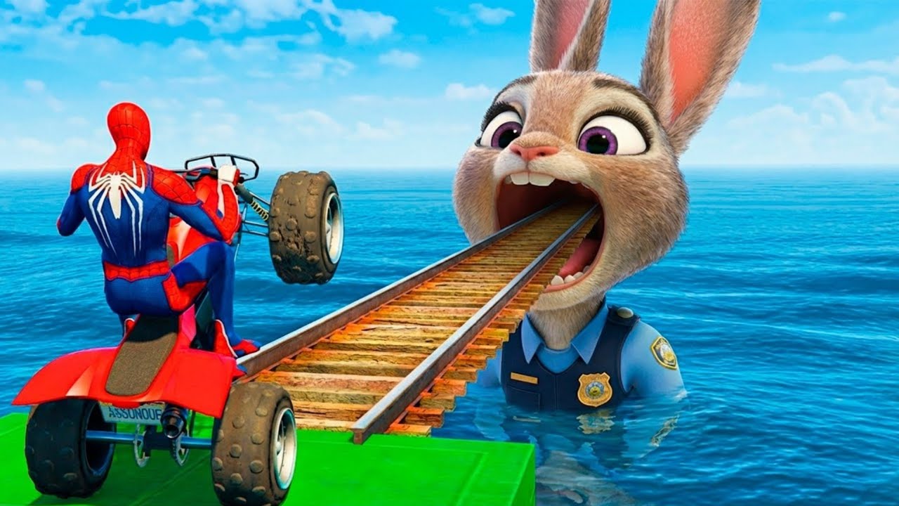 Spider-Man Rescue الرجل العنكبوت انقاذ باتمانbatman vs Superman funny Game GTA 5 superhero
