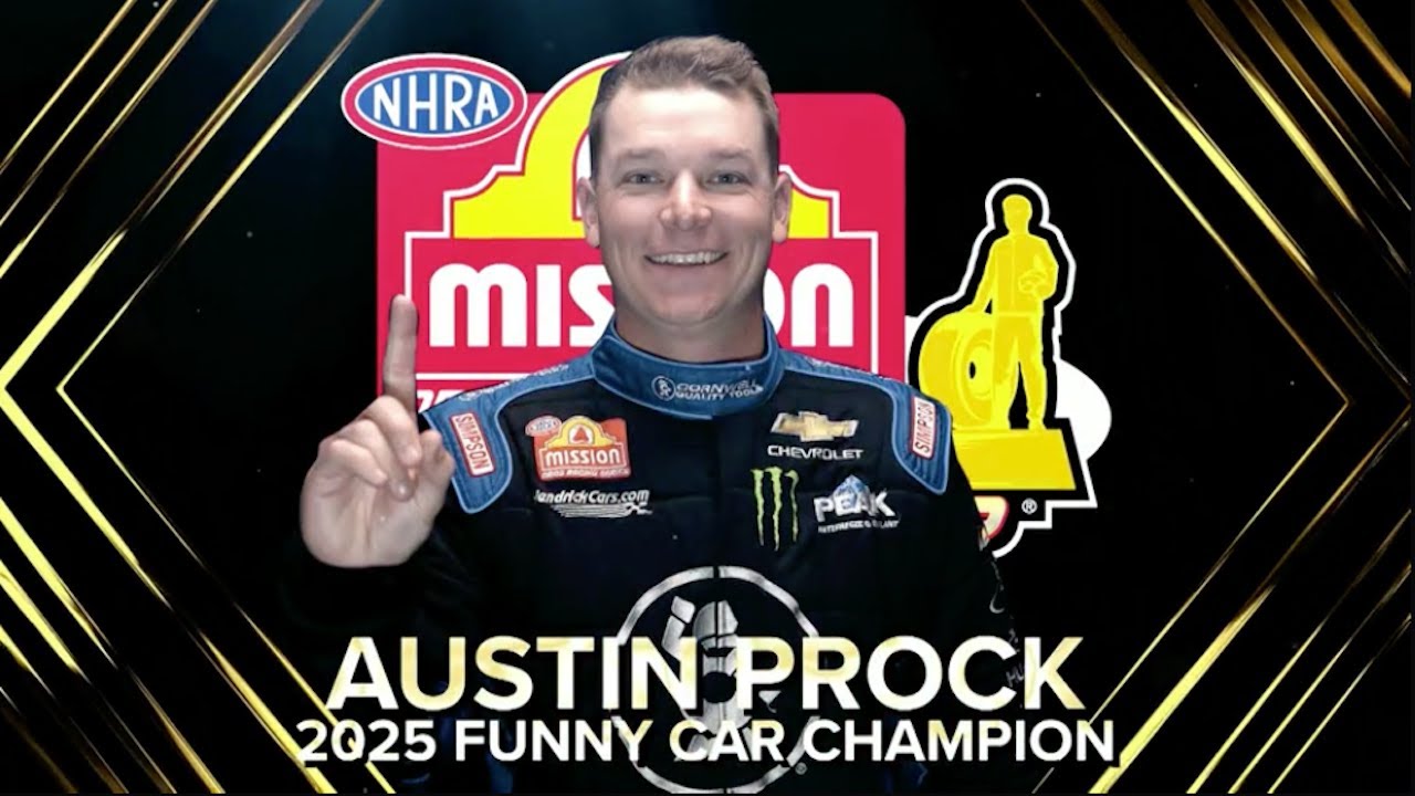Речь Остина Прока на чемпионате Funny Car Championship 2025 года