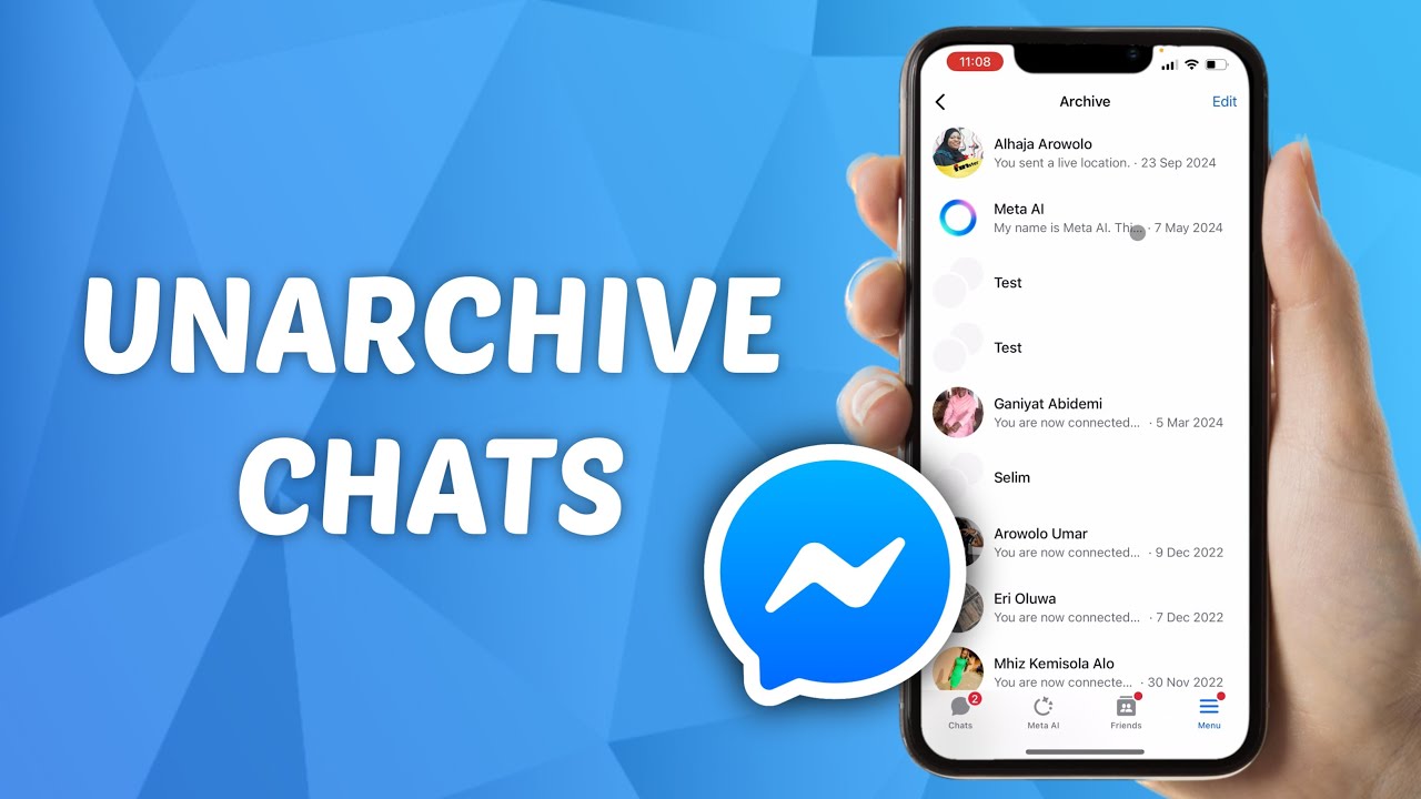 How to Unarchive Messages on Messenger