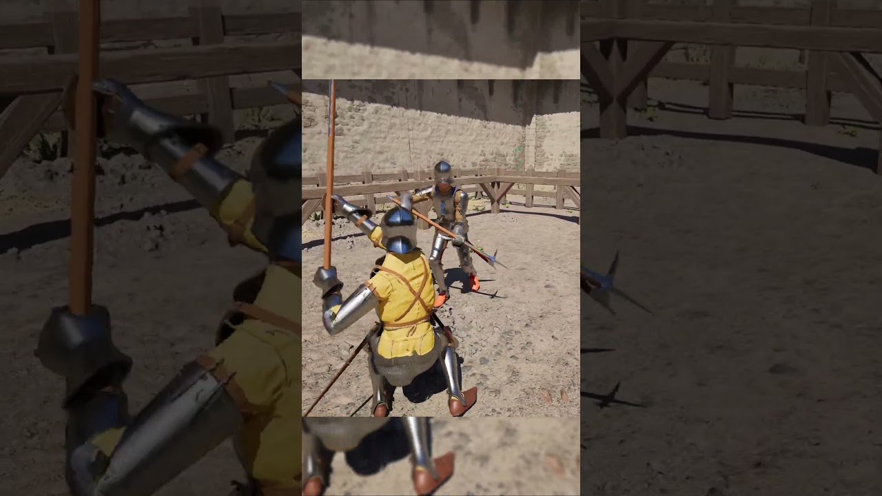 What in INSANE stab in the armor's GAPS! #halfsword