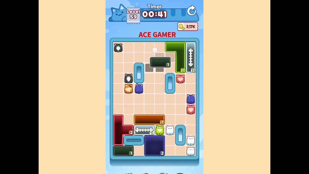 Drop the cat level 59 walkthrough solution 