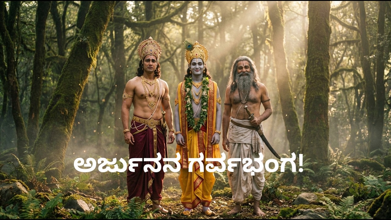 ನಮ್ಮ ಚಾನೆಲ್‌ನ ಮೊದಲ ಕಥೆ | ಅರ್ಜುನನ ಗರ್ವಭಂಗ | The Story of Arjuna’s Broken Pride