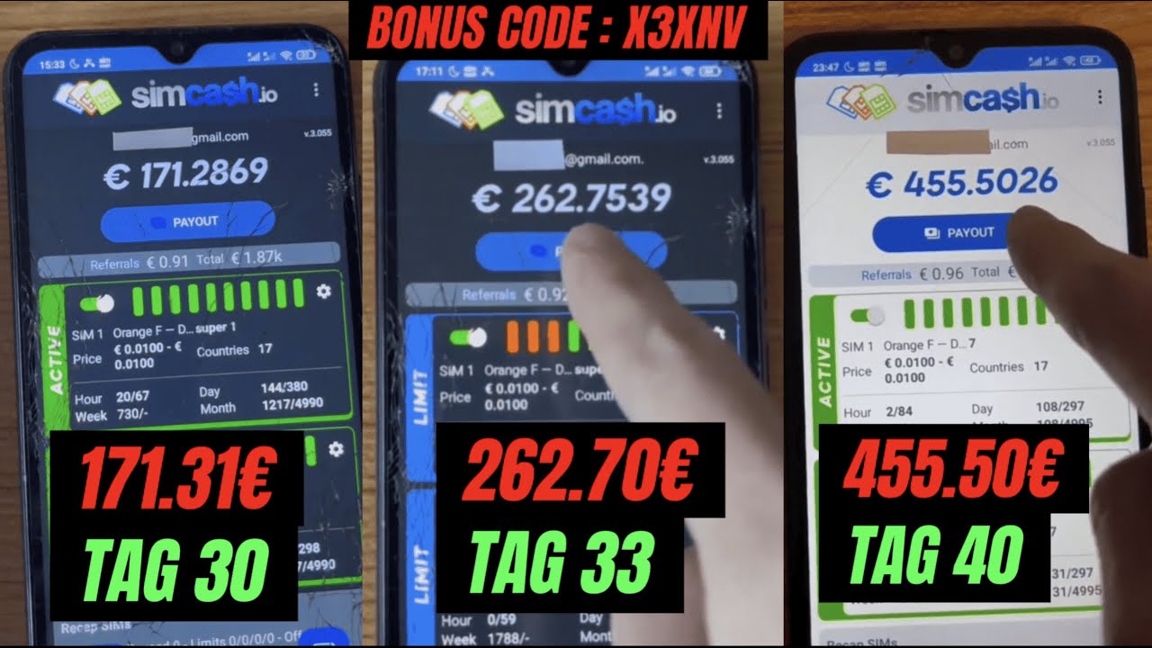 SO VERDIENEN SIE JEDEN MONAT PASSIV 171 EURO | SIMCASH IO APP 📳📶💰 (Legitim ✅ Beweise ✅)