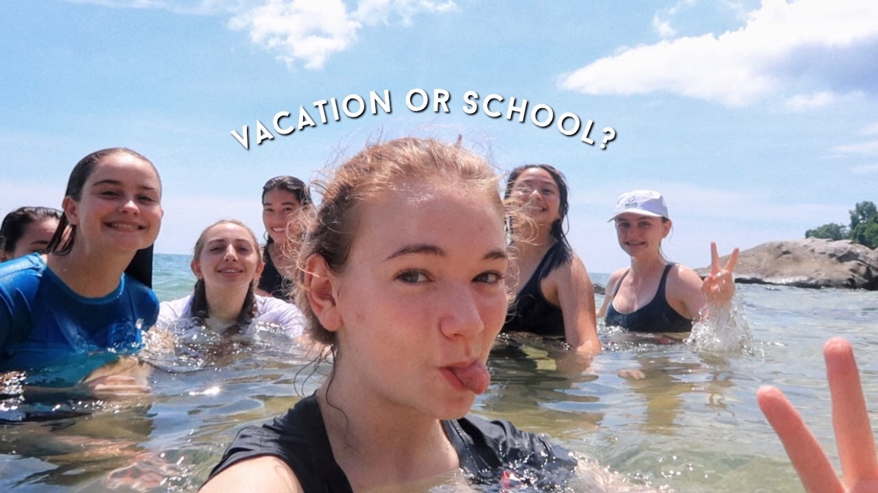 Наша школа отправила нас на остров..