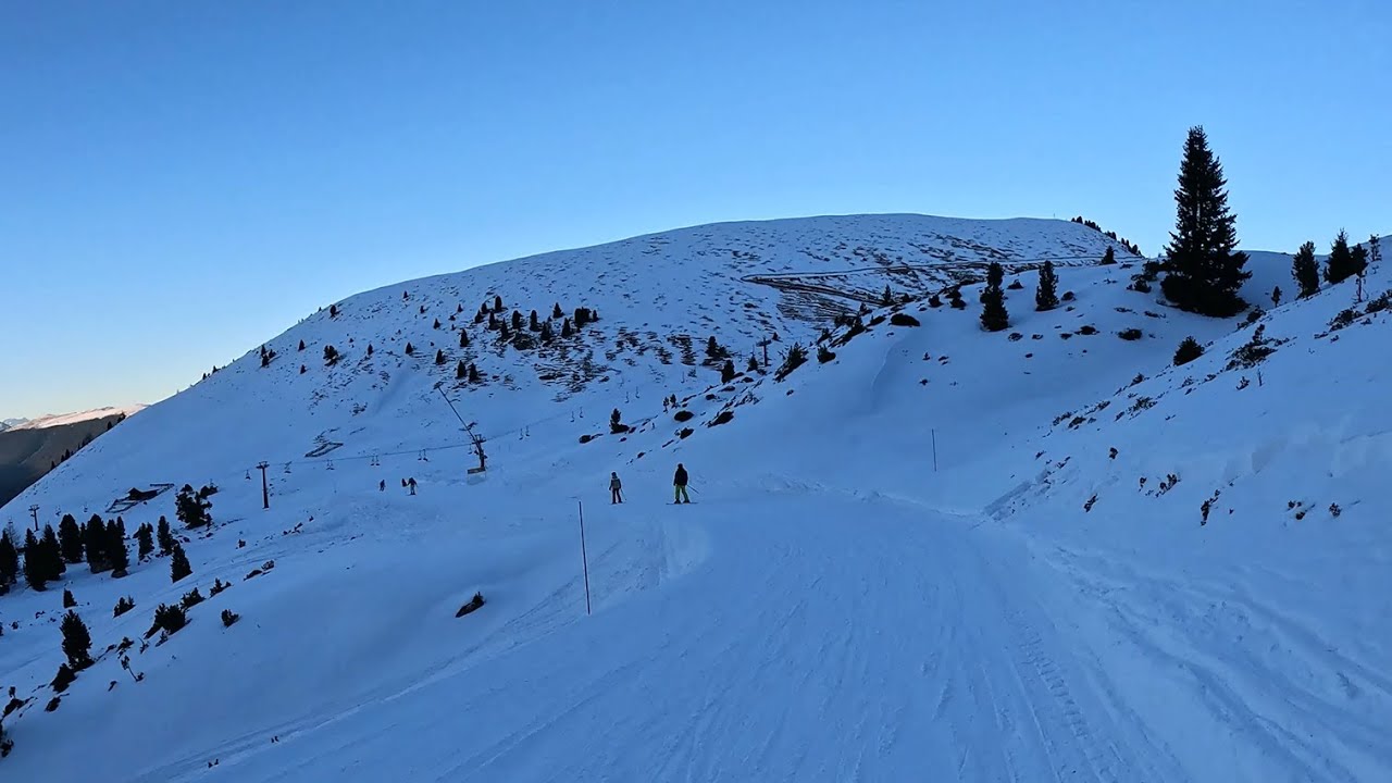 Skiing in Val Gardena | Rifugio comici to Monte Pana (red piste)