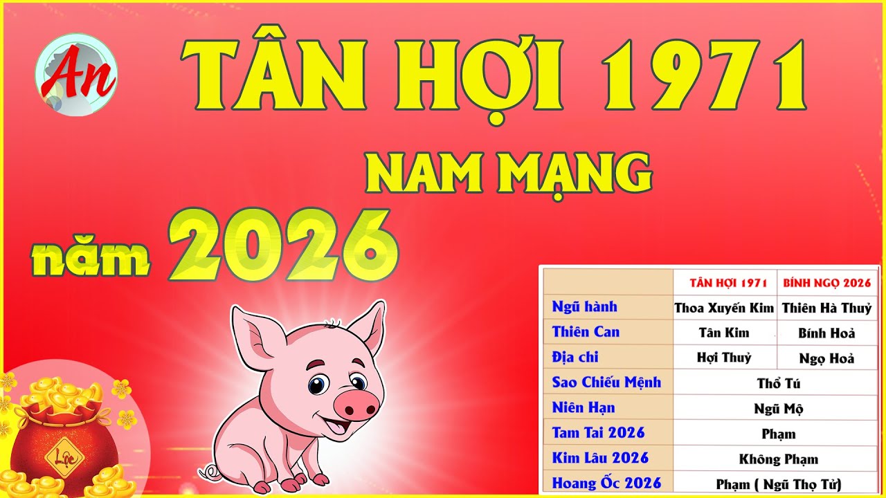 Tử Vi Tuổi Tân Hợi 1971 Nam Mạng Năm 2026 - Không Nhiều Sóng To Gió Lớn