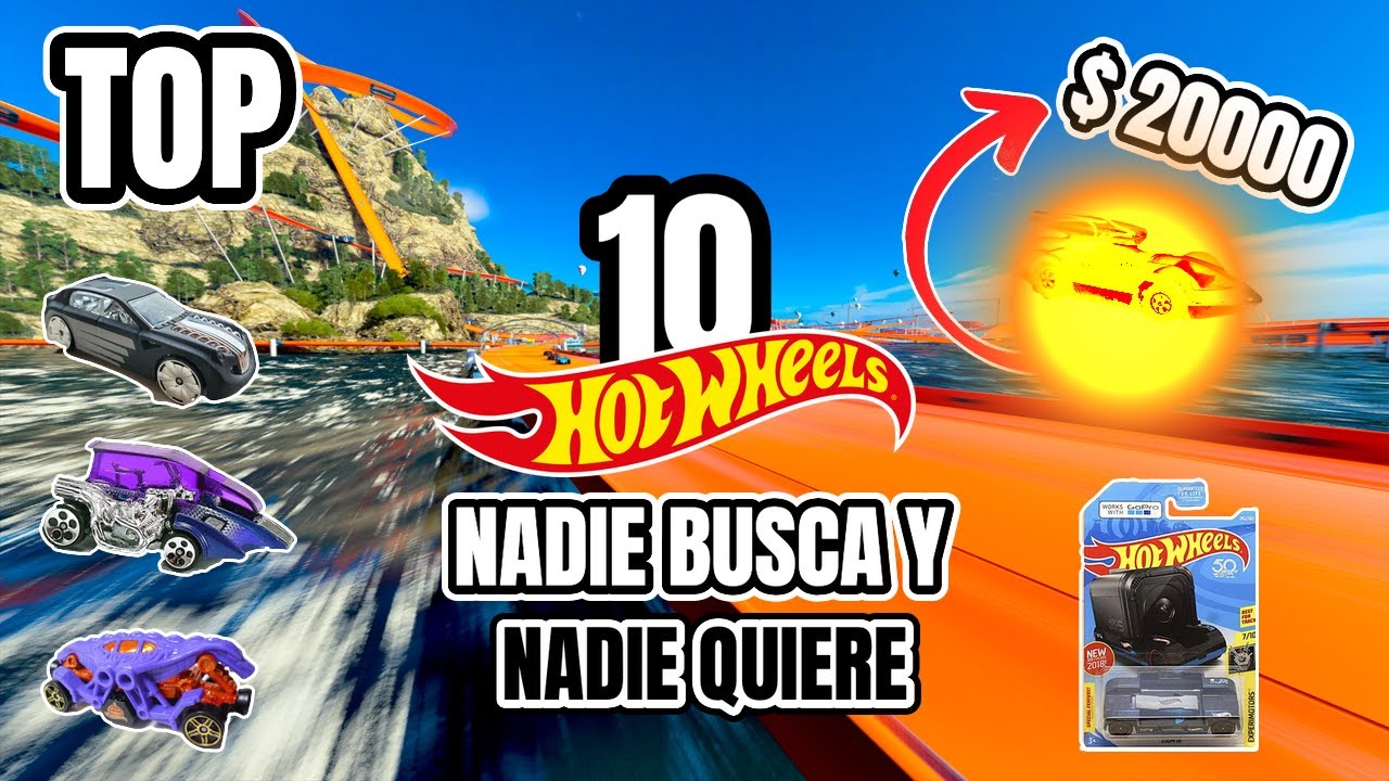 LOS 10 HOT WHEELS MAS RAROS Y FEOS QUE NADIE QUIERE ¡EL NÚMERO 1 VALE $20000¡