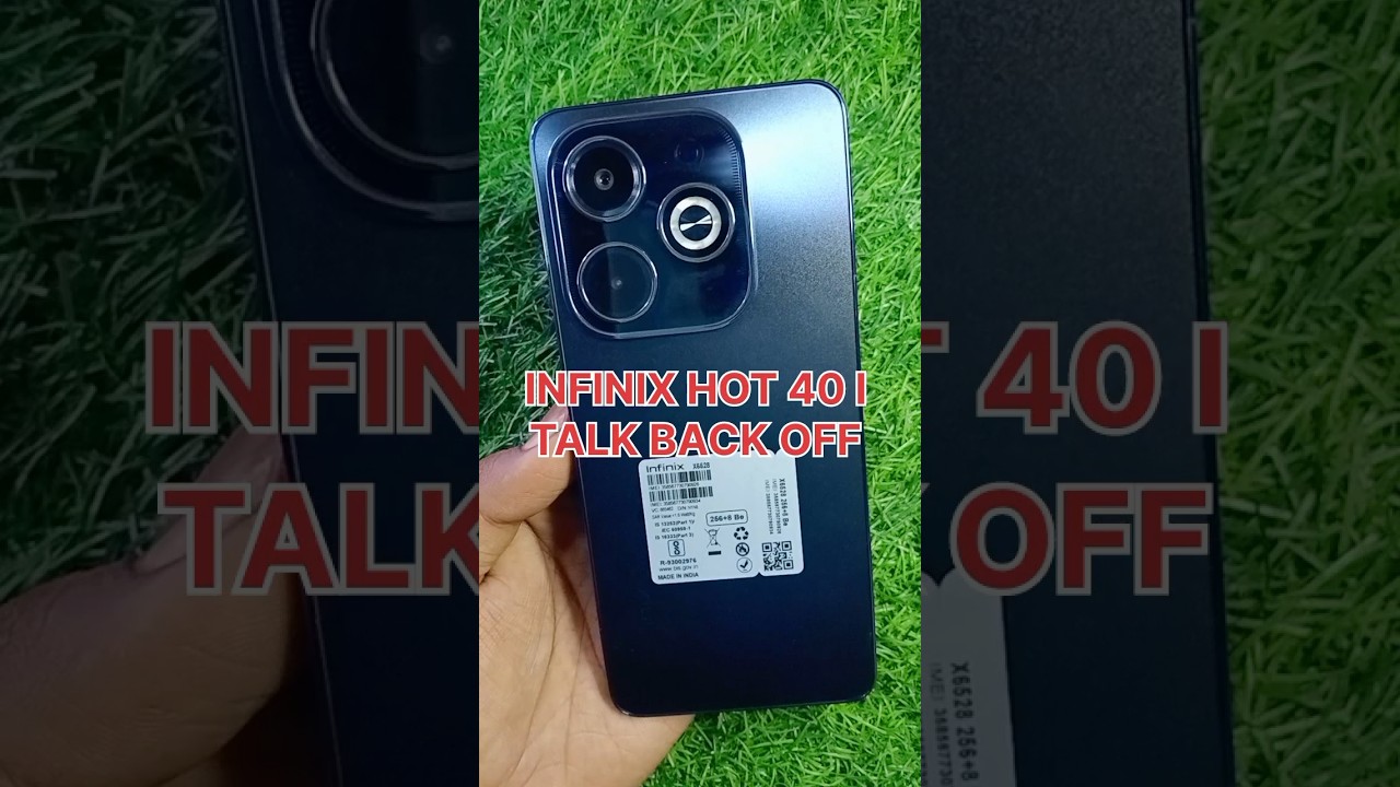How To Off TalkBack From Infinix Hot 40i ⚡ How To Remove TalkBack In Android 🔥🔥 #shorts #viral