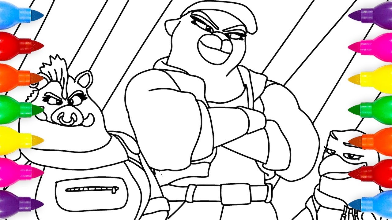 The Bad Guys 2 "The Bad Girls" Coloring Page