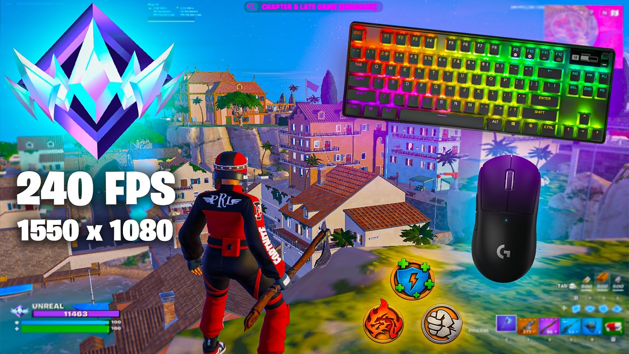 Playing Chapter 5 in 2026🏆SteelSeries Apex Pro ASMR Fortnite 😴 240 FPS 1550 x 1080