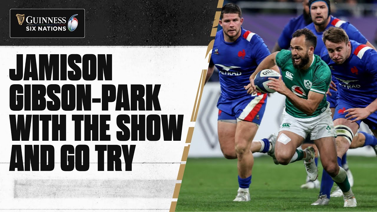 Jamison Gibson-Park with the show & go try for Ireland | Guinness Six Nations