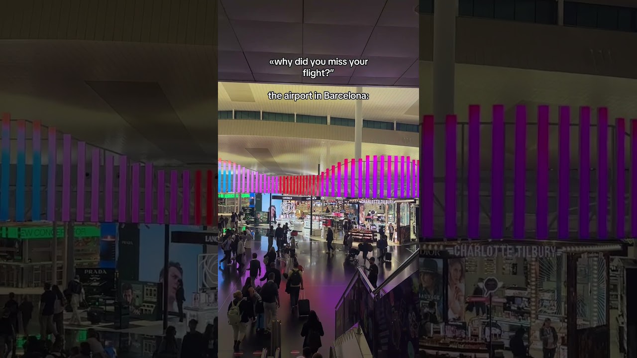 Barcelona airport 😍🫶