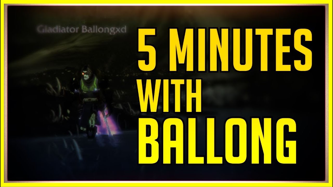 5 minutes with Ballong (Gladiator Rogue Druid Arenas | BC Classic Season 1)