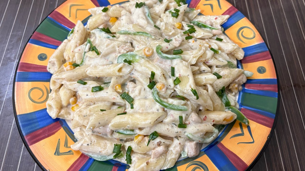 White sauce pasta |Resturant style pasta 