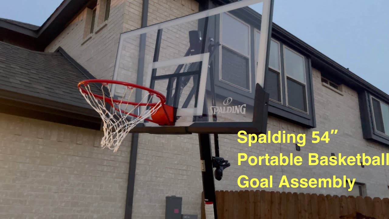 Сборка портативной баскетбольной системы Spalding 54 дюйма #charlestechlife #spalding #баскетбол ...