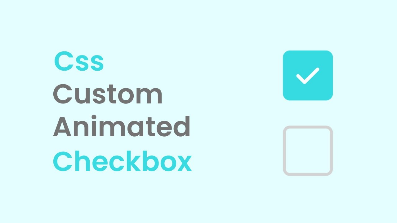 Css Custom Animated Checkbox | Styling Checkbox | Pure Css Tutorial | Code With Harsh